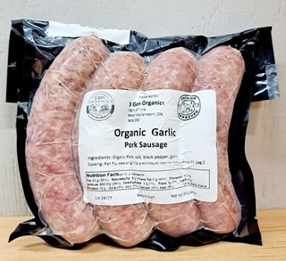 Pork Sausage - Garlic (3Gen Farm) 